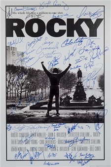 Rocky Poster Signed by 43 Boxers (JSA LOA)